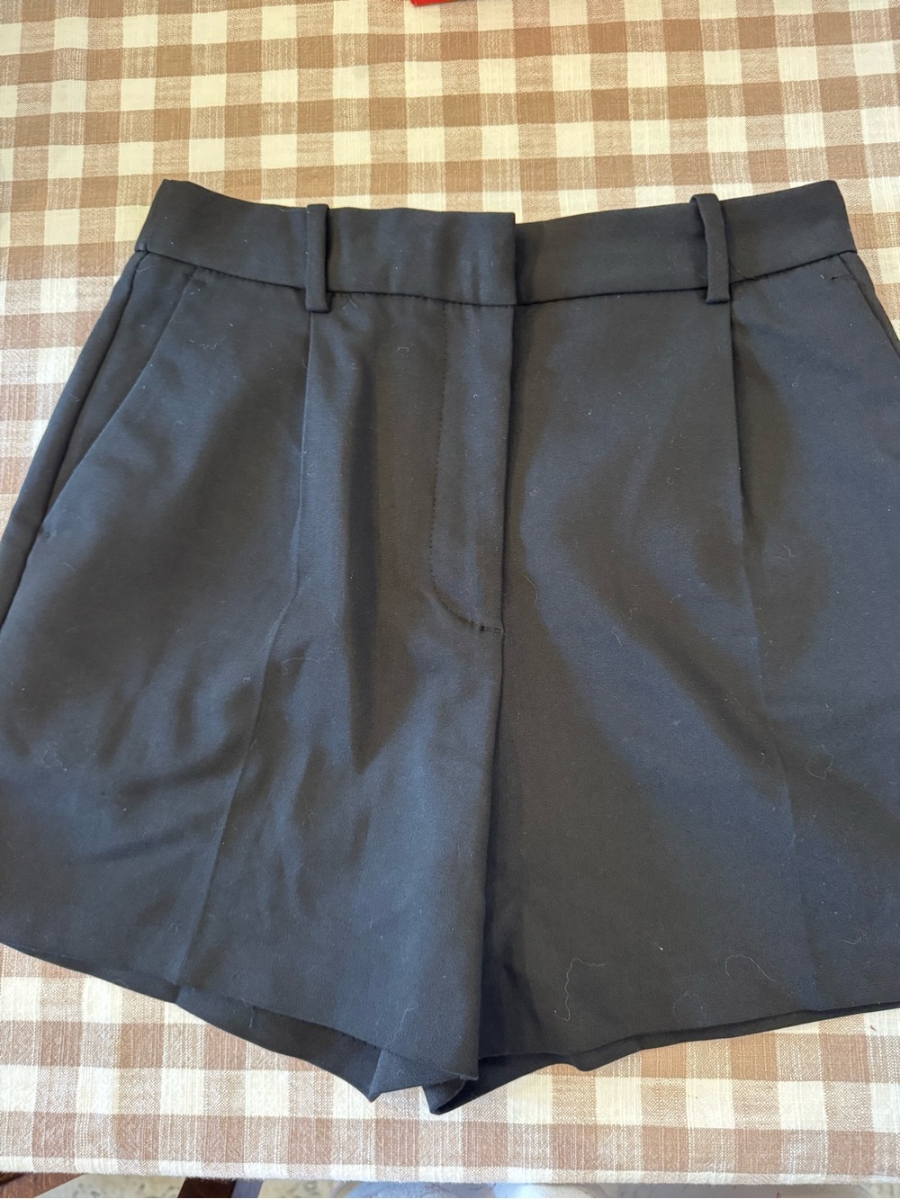 Zara Black High-Waist Tailored Women’s Shorts